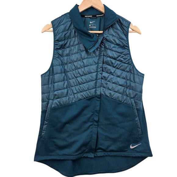 Nike Womens L Aerolayer Thermore Lightweight Repel Vest - Picture 2 of 12